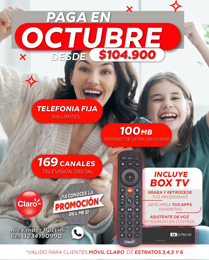Flyer Claro Muestra